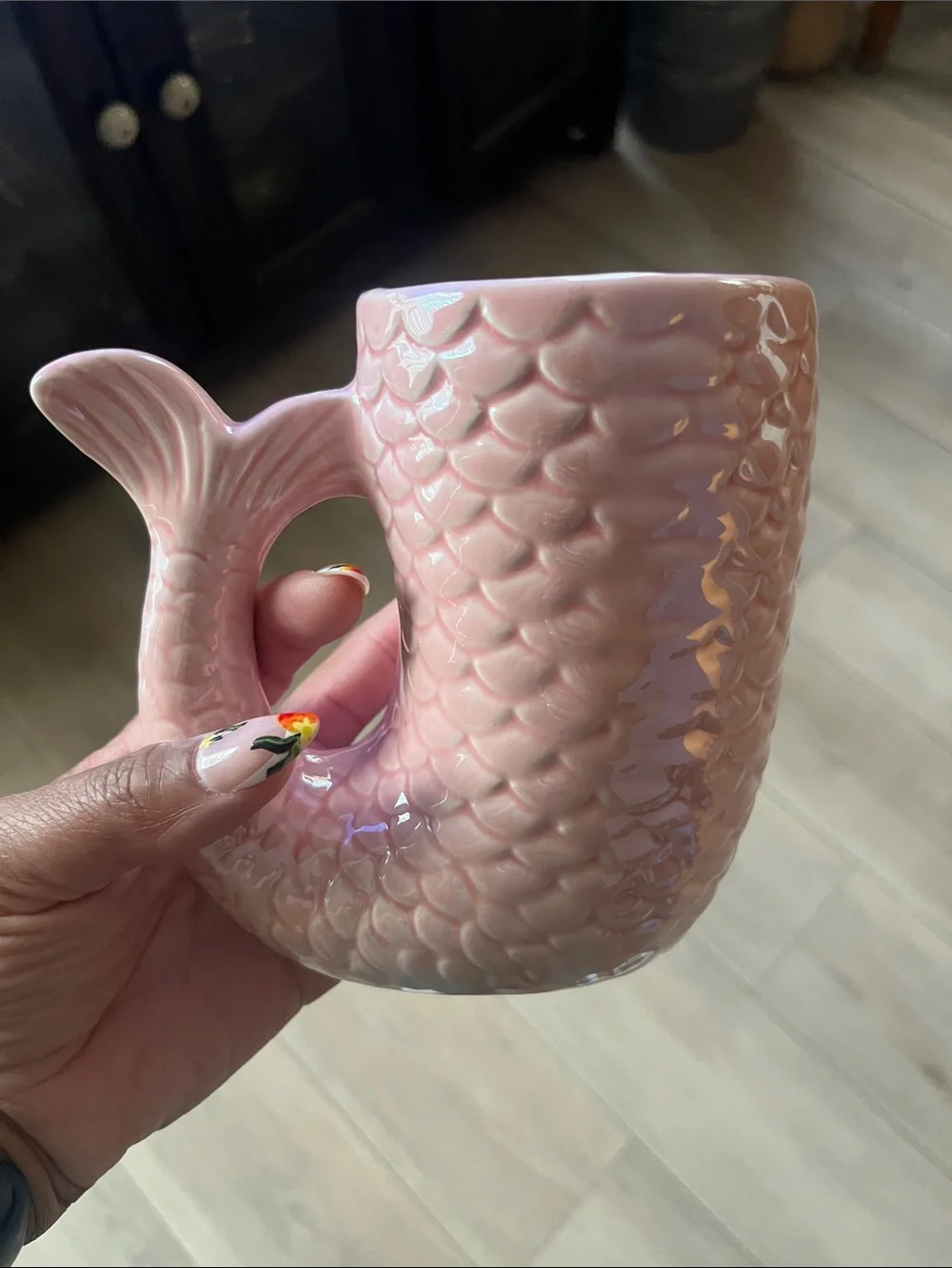 Pink Mermaid Tail Ceramic Mug - Brand Unknown